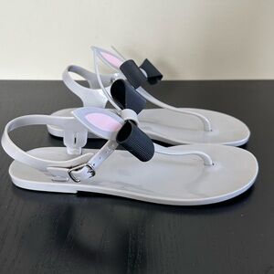 KATE SPADE FREDA Bunny Thong Jelly Sandals Women Size 7